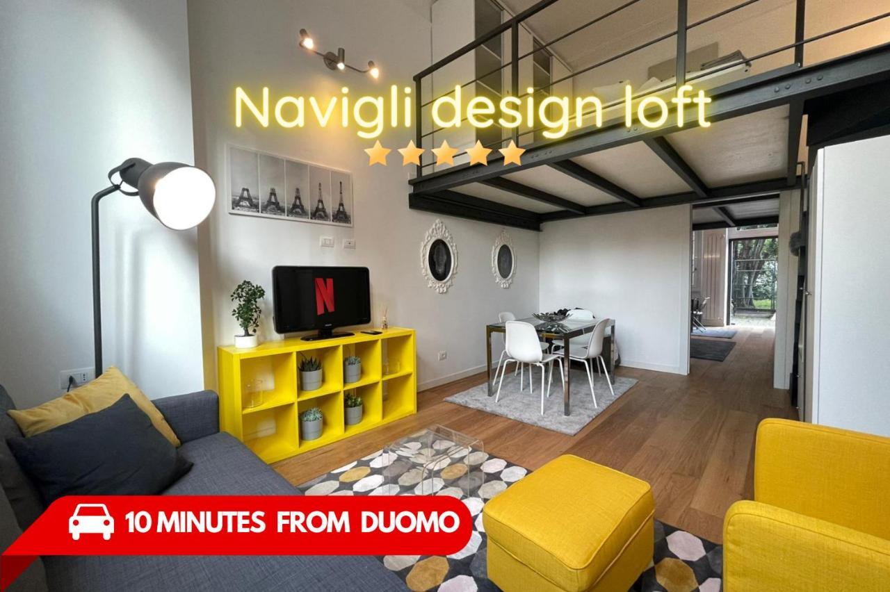 Apartmán Navigli Design Loft - 7 Stops From Duomo, Ac, Netflix Milán Exteriér fotografie